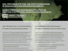 Tablet Screenshot of examen-sozmed.ch